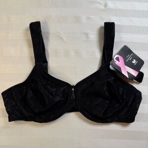 Wacoal #85567 38C NWT Black Lace Women's Awareness Bra